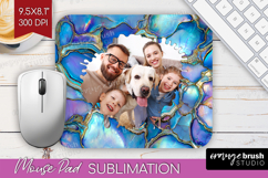 Pearl Photo Mouse Pad PNG - Pearl Texture Picture Frame Pad Product Image 1