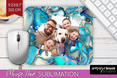 Pearl Photo Mouse Pad PNG - Pearl Texture Picture Frame Pad Product Image 1