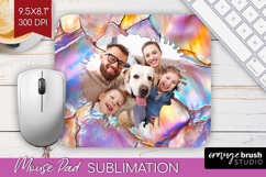 Pearl Photo Mouse Pad PNG - Pearl Texture Picture Frame Pad Product Image 1