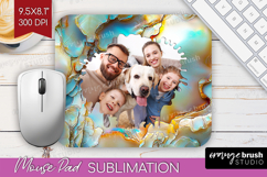 Pearl Photo Mouse Pad PNG - Pearl Texture Picture Frame Pad Product Image 1