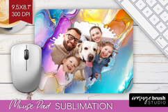 Pearl Photo Mouse Pad PNG - Pearl Texture Picture Frame Pad Product Image 1