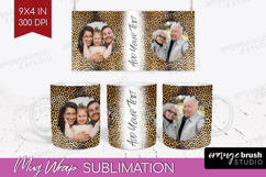 Animal Print Photo Mug Wrap PNG - Wild Animal Picture Frame Product Image 1