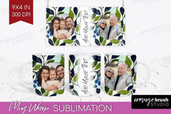 Eucalyptus Photo Mug Wrap PNG - Botanical Picture Frame Mug Product Image 1