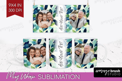 Eucalyptus Photo Mug Wrap PNG - Botanical Picture Frame Mug Product Image 1