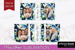 Eucalyptus Photo Mug Wrap PNG - Botanical Picture Frame Mug Product Image 1