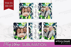Eucalyptus Photo Mug Wrap PNG - Botanical Picture Frame Mug Product Image 1
