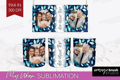 Eucalyptus Photo Mug Wrap PNG - Botanical Picture Frame Mug Product Image 1