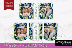 Eucalyptus Photo Mug Wrap PNG - Botanical Picture Frame Mug Product Image 1