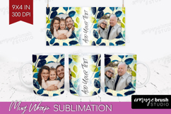 Eucalyptus Photo Mug Wrap PNG - Botanical Picture Frame Mug Product Image 1