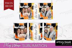 Halloween Photo Mug Wrap PNG - Brush Stroke Picture Frame Product Image 1