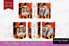 Halloween Photo Mug Wrap PNG - Brush Stroke Picture Frame Product Image 1