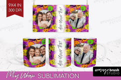 Halloween Photo Mug Wrap PNG - Brush Stroke Picture Frame Product Image 1