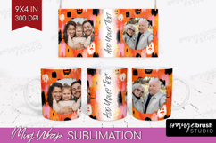 Halloween Photo Mug Wrap PNG - Brush Stroke Picture Frame Product Image 1