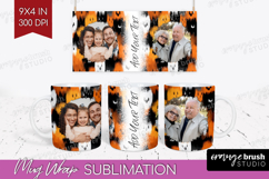 Halloween Photo Mug Wrap PNG - Brush Stroke Picture Frame Product Image 1