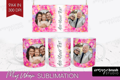 Brush Stroke Photo Mug Wrap PNG - Abstract Texture Picture Product Image 1