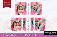 Brush Stroke Photo Mug Wrap PNG - Abstract Texture Picture Product Image 1