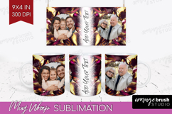 Rose Gold Photo Mug Wrap PNG - Abstract Picture Frame Mug Product Image 1