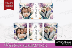 Floral Photo Mug Wrap PNG - Sping Flowers Picture Frame Mug Product Image 1