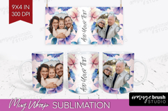 Floral Photo Mug Wrap PNG - Sping Flowers Picture Frame Mug Product Image 1