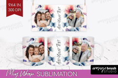 Floral Photo Mug Wrap PNG - Sping Flowers Picture Frame Mug Product Image 1