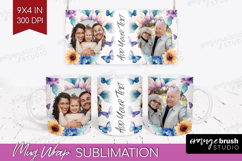 Floral Photo Mug Wrap PNG - Sping Flowers Picture Frame Mug Product Image 1