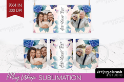 Floral Photo Mug Wrap PNG - Sping Flowers Picture Frame Mug Product Image 1