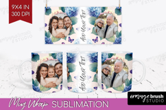 Floral Photo Mug Wrap PNG - Sping Flowers Picture Frame Mug Product Image 1