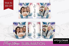 Floral Photo Mug Wrap PNG - Sping Flowers Picture Frame Mug Product Image 1
