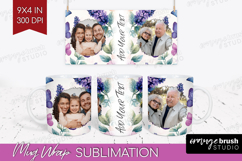 Floral Photo Mug Wrap PNG - Sping Flowers Picture Frame Mug Product Image 1