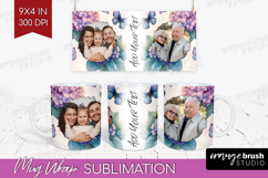 Floral Photo Mug Wrap PNG - Sping Flowers Picture Frame Mug Product Image 1