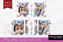 Floral Photo Mug Wrap PNG - Sping Flowers Picture Frame Mug Product Image 1