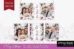 Spring Photo Mug Wrap PNG - Flowers Picture Frame Mug Product Image 1