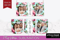 Spring Photo Mug Wrap PNG - Flowers Picture Frame Mug Product Image 1