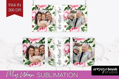 Spring Photo Mug Wrap PNG - Flowers Picture Frame Mug Product Image 1