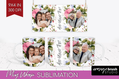 Spring Photo Mug Wrap PNG - Flowers Picture Frame Mug Product Image 1
