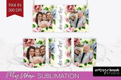 Spring Photo Mug Wrap PNG - Flowers Picture Frame Mug Product Image 1