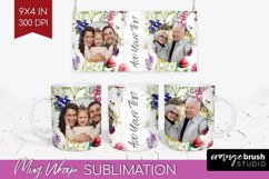 Spring Photo Mug Wrap PNG - Flowers Picture Frame Mug Product Image 1