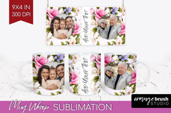 Spring Photo Mug Wrap PNG - Flowers Picture Frame Mug Product Image 1