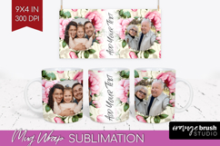 Spring Photo Mug Wrap PNG - Flowers Picture Frame Mug Product Image 1