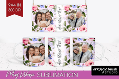 Spring Photo Mug Wrap PNG - Flowers Picture Frame Mug Product Image 1
