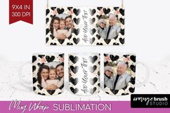 Valentines Day Photo Mug Wrap PNG - Heart Picture Frame Mug Product Image 1