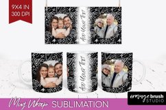 Valentines Day Photo Mug Wrap PNG - Heart Picture Frame Mug Product Image 1