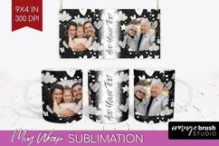 Valentines Day Photo Mug Wrap PNG - Heart Picture Frame Mug Product Image 1