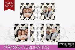 Valentines Day Photo Mug Wrap PNG - Heart Picture Frame Mug Product Image 1