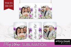 Wildflowers Photo Mug Wrap PNG - Floral Picture Frame Mug Product Image 1
