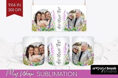 Wildflowers Photo Mug Wrap PNG - Floral Picture Frame Mug Product Image 1