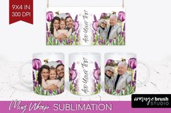 Wildflowers Photo Mug Wrap PNG - Floral Picture Frame Mug Product Image 1