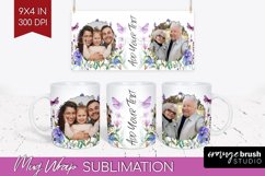 Wildflowers Photo Mug Wrap PNG - Floral Picture Frame Mug Product Image 1