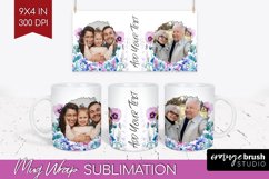 Wildflowers Photo Mug Wrap PNG - Floral Picture Frame Mug Product Image 1