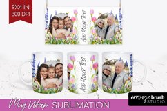 Wildflowers Photo Mug Wrap PNG - Floral Picture Frame Mug Product Image 1